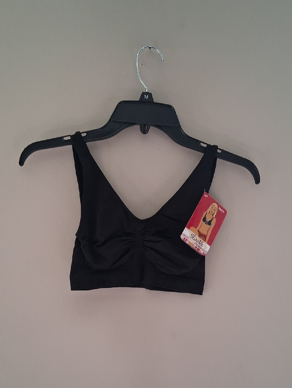 Slim Me By MeMoi Wire Free Bralette Large Black